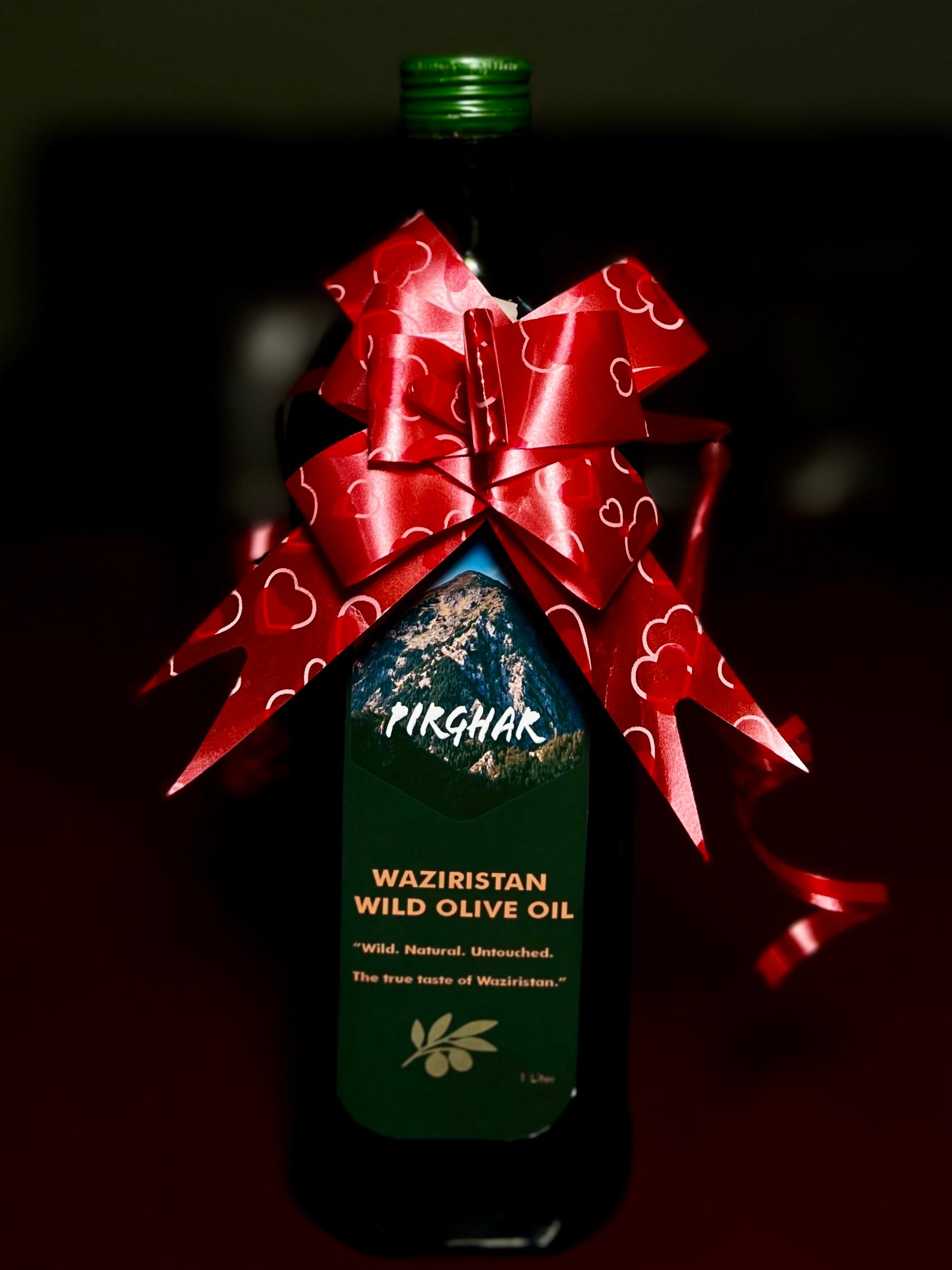 Waziristan Wild Olive Oil 1 litre bottle by Pirghar